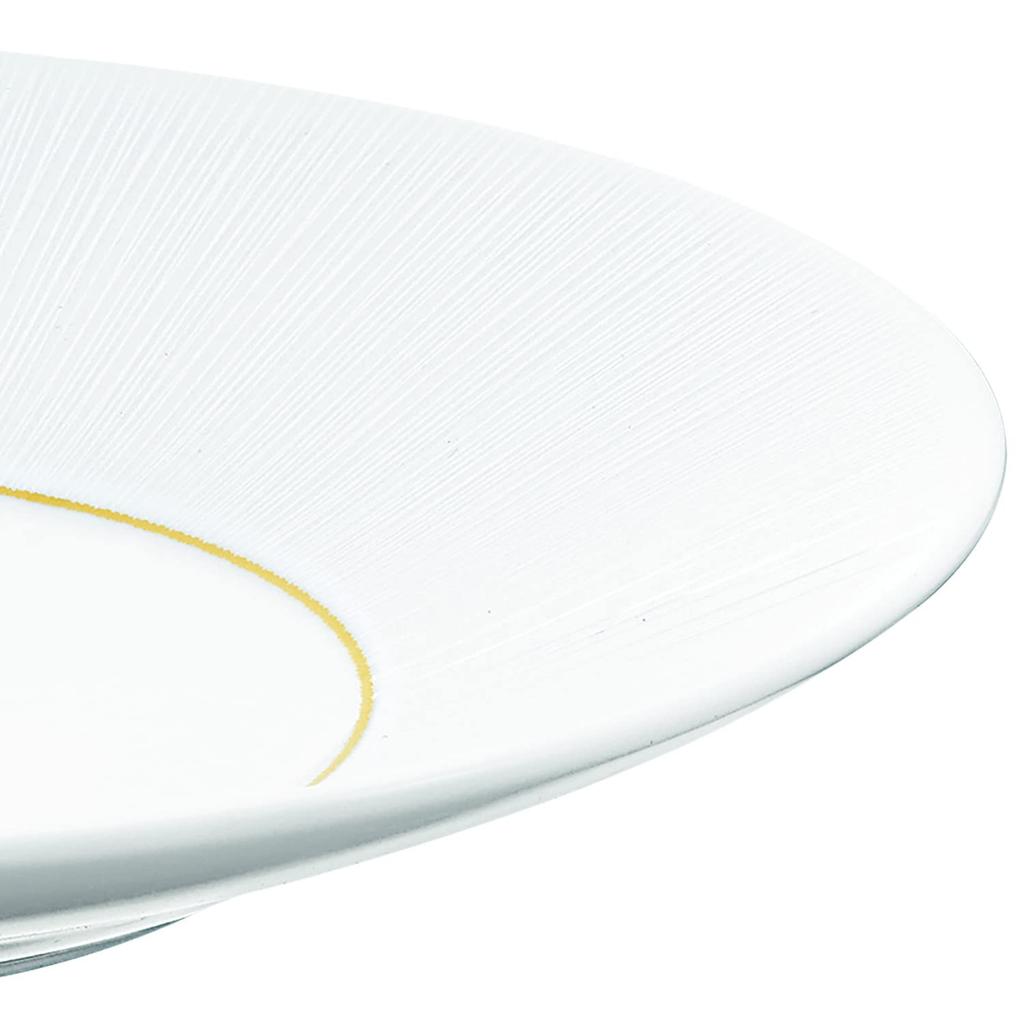 Noritake Deep Plate, 25cm, 780cc, Neige, Hand Washable, 1 Plate, White Fine Porcelain (White), 1642L/05515A