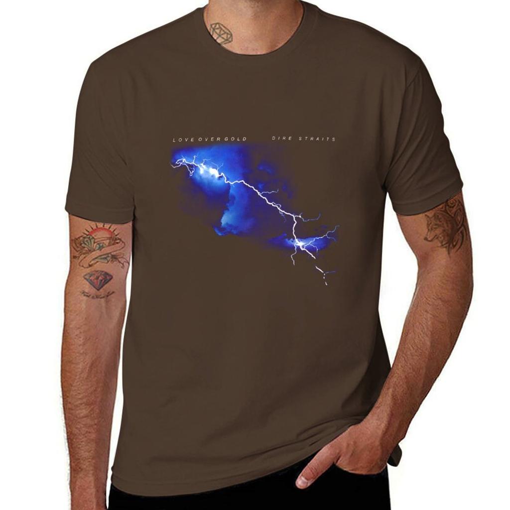 Dire Straits Love Over GoldClassic T-Shirt Korean Fashion Cotton Man T-shirts Summer Clothes Mens Graphic T-shirts Funny