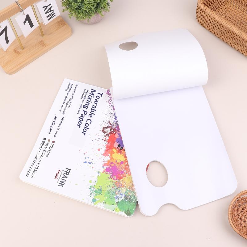 Disposable Tear Off Palette Paper Pad Paint Palette for Artists Watercolor Oil Acrylic Gouache Painting Supplies