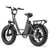 Bicicleta Eléctrica Urlife E26 Pro Motor de 750W Rueda Gruesa de 20" Plegable Bicicleta Eléctrica 7 Velocidades Frenos de Disco Doble 48V 15.6Ah Carga Máxima 120Kg