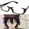 Anime Half Frame Glasses Black Plastic Role-playing Eyeglasses Fashion Anti Blue Light Glasses Reading Cosplay Simple Eyewear
