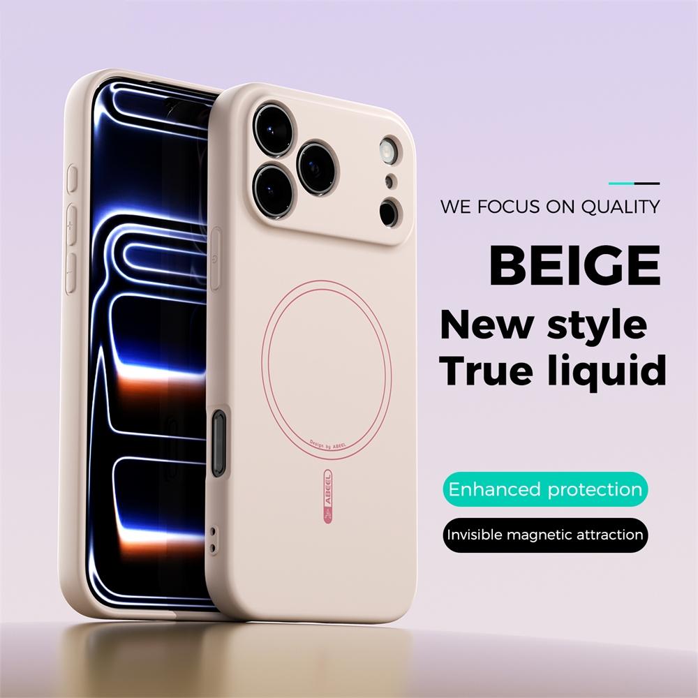 Liquid Silicone For Magsafe Wireless Charge Magnetic Case For iPhone 17 Air 16 15 14 13 Pro Max 16E Shockproof Soft Matte Cover