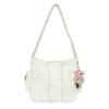 Women Fashion Corduroy Crossbody Shoulder Bag Large Capacity Simple Handbag for Girls