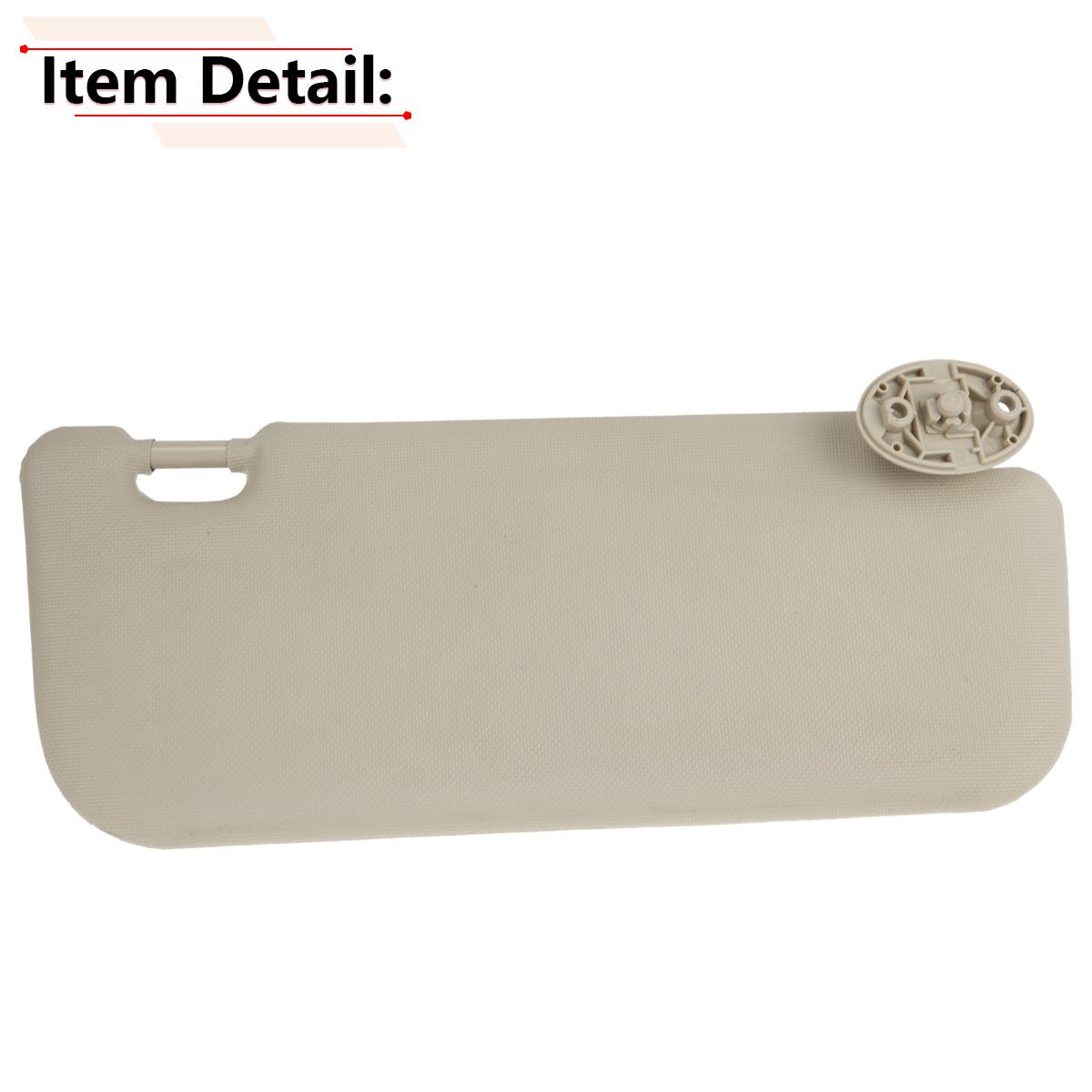 

Автомобильный солнцезащитный козырек бежевого цвета для Toyota Corolla 2014 2015 2016 2017 74320-02B21 74310-02K91 с зеркалом для макияжа, автоаксессуары