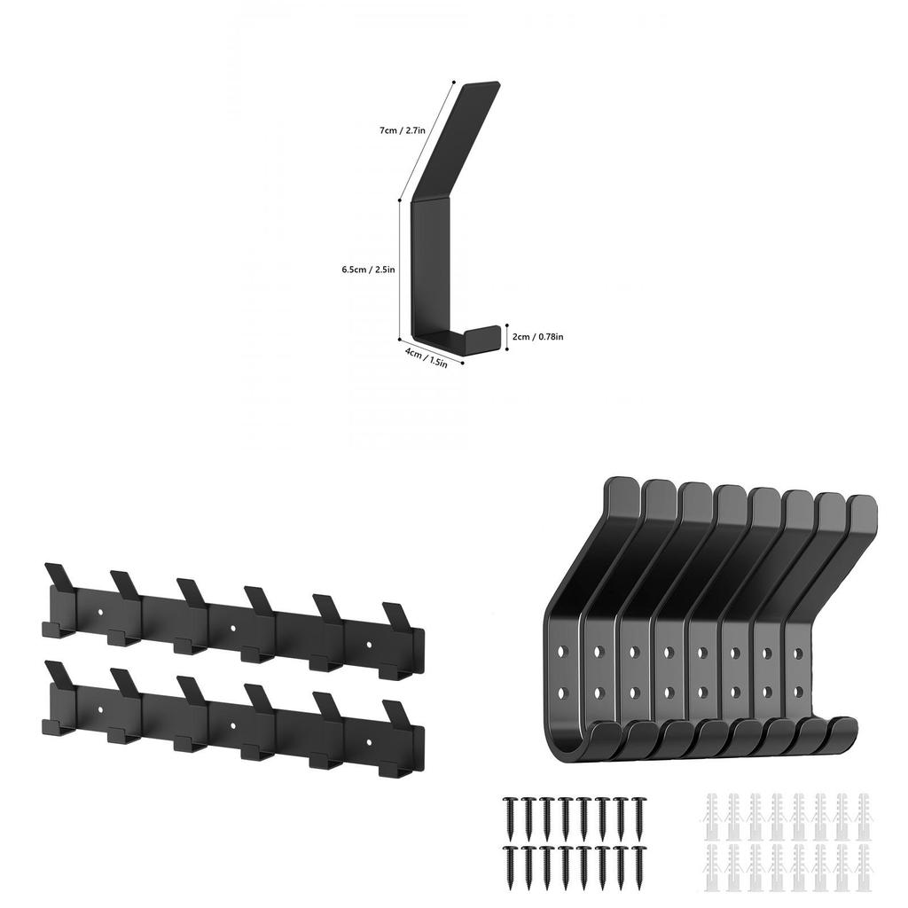 Stainless Wall Mounted Hook Multipurpose Clothes Hanger For Backpack Hat Towel Keys Home Storage