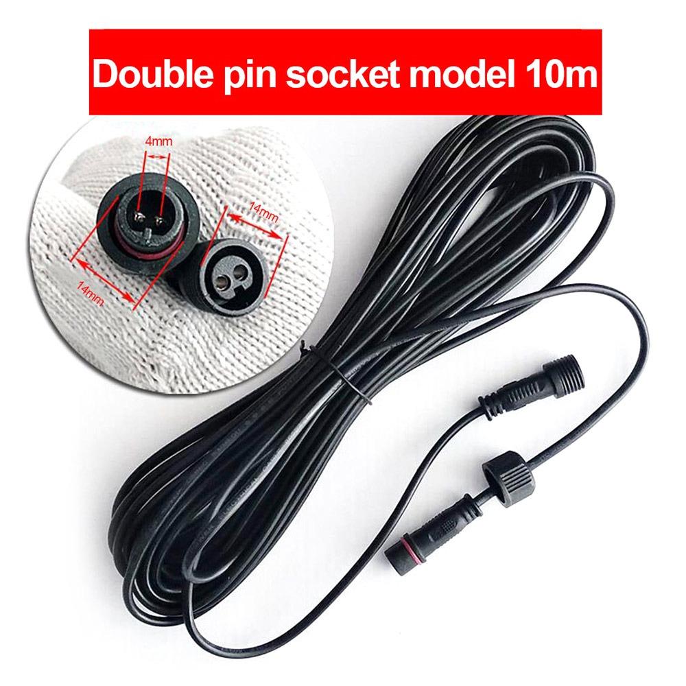 2 Pin Plug Solar Cable Extension 3M/5M/10M Waterproof Male and Female Extension Line Street Light Extension Cord