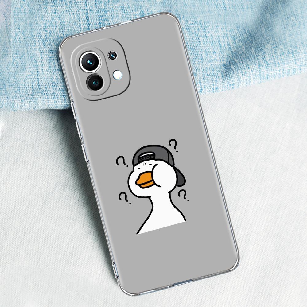Case For Xiaomi Mi 15 14 13 12 11 Lite 15T 13T 12T Pro Poco X7 X6 X5 Pro 5G X3 NFC F7 F6 F5 Cover Funny Cute Duck Fashion Couple