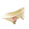   Bathtub Soap Dish Plastic Decortative Soap Dish Holder with Bow Tie for Bathroom Toilet