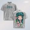 Maomao The Apothecary Diaries T-shirt For Men's Clothing Anime Washed Oversized T Shirt Summer Short Sleeve Cotton Tees Tops