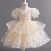 Children’s Puffy Skirt Flower Dress – Princess Costume for Weddings & Birthdays