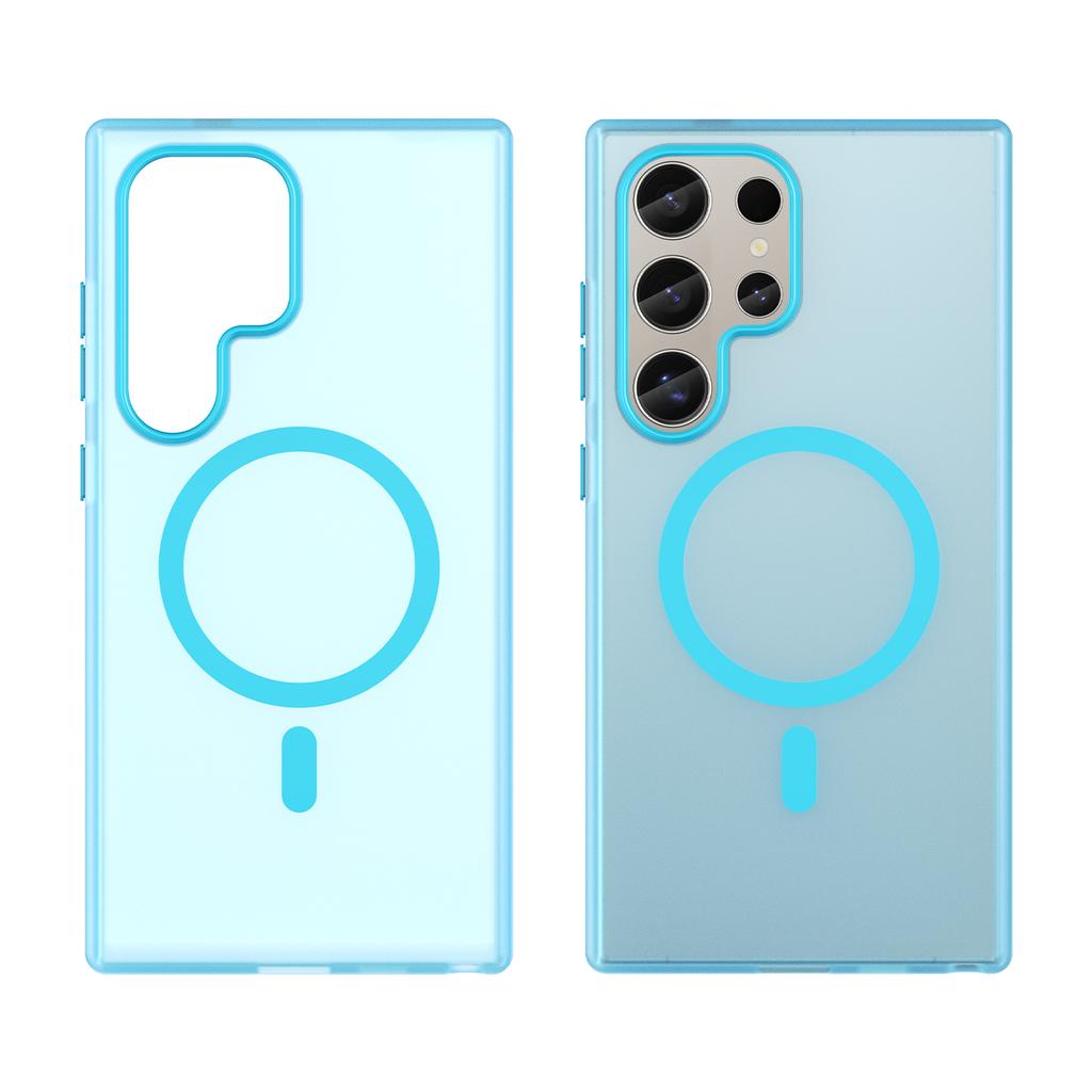 Magnetické Luxusní Matné Průsvitné Pouzdro Armor Pro Samsung Galaxy S25 Ultra S25 Plus SamsungS25 5G Kryt pro Bezdrátové Nabíjení Magsafe