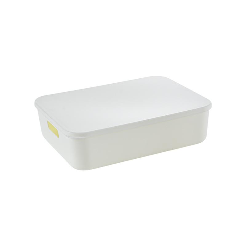 Plastic Storage Box with Lid - Ideal for Clothes, Snacks, and Sundries
