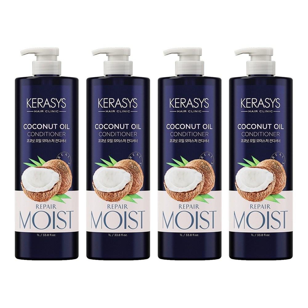 Kerasis Coconut Oil Conditioner Coco Flower Scent 1L 4 pcs