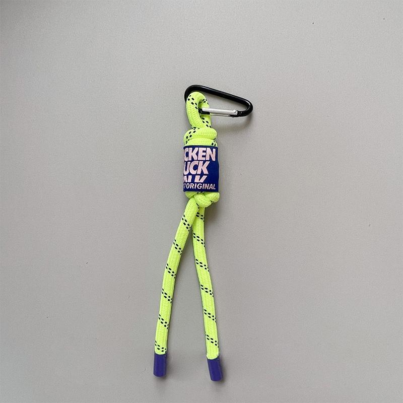 Creative Iridescent Braid Rope Keychain For Backpack Pendant Accessorie Hanging Cord Jewelry