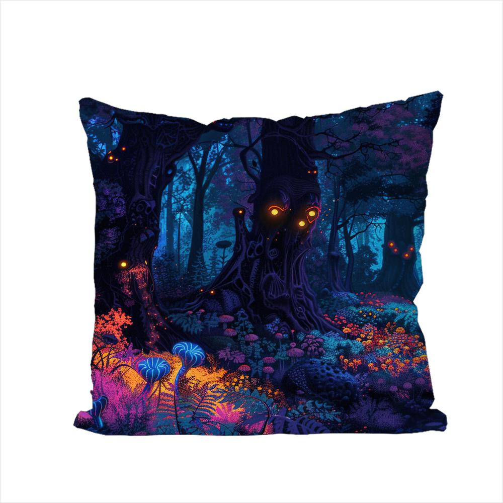 Fantasty Forest Pillow Case For Car Sofa Decorative Home Doublesided Print Plush Square Throw Pillow Cushion Cover