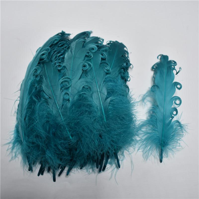20/100pcs Colorful Curly Goose Feathers for Craftsdiy Jewelry Making Christmas Wedding Centerpiece Hat Plumas Decorativas13-18cm