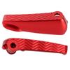 Pair Rear Foot Pegs Pedal Pad Motorcycle Folding Footrest Fit for Vespa GT GTS GTVRed