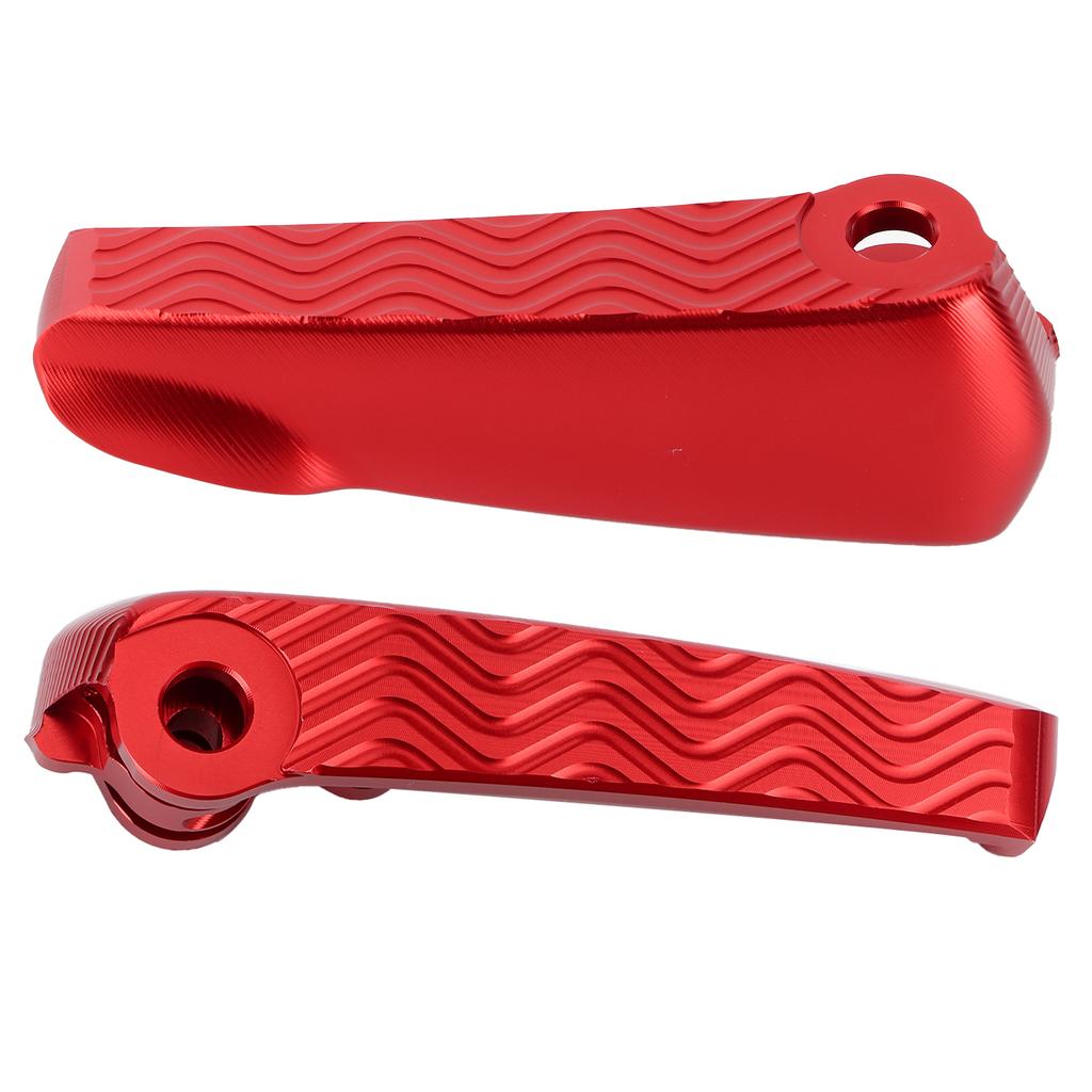 Pair Rear Foot Pegs Pedal Pad Motorcycle Folding Footrest Fit for Vespa GT GTS GTVRed