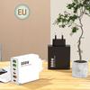 200W Multi-Port Charger - 3 USB & 3 PD Ports, Six-in-One Fast Charging for Phones (5V 2.4A), EU/US/UK Compatible