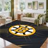Boston Bruins Design Crystal Velvet Rug Soft Decorative Mat for Bedroom Entrance