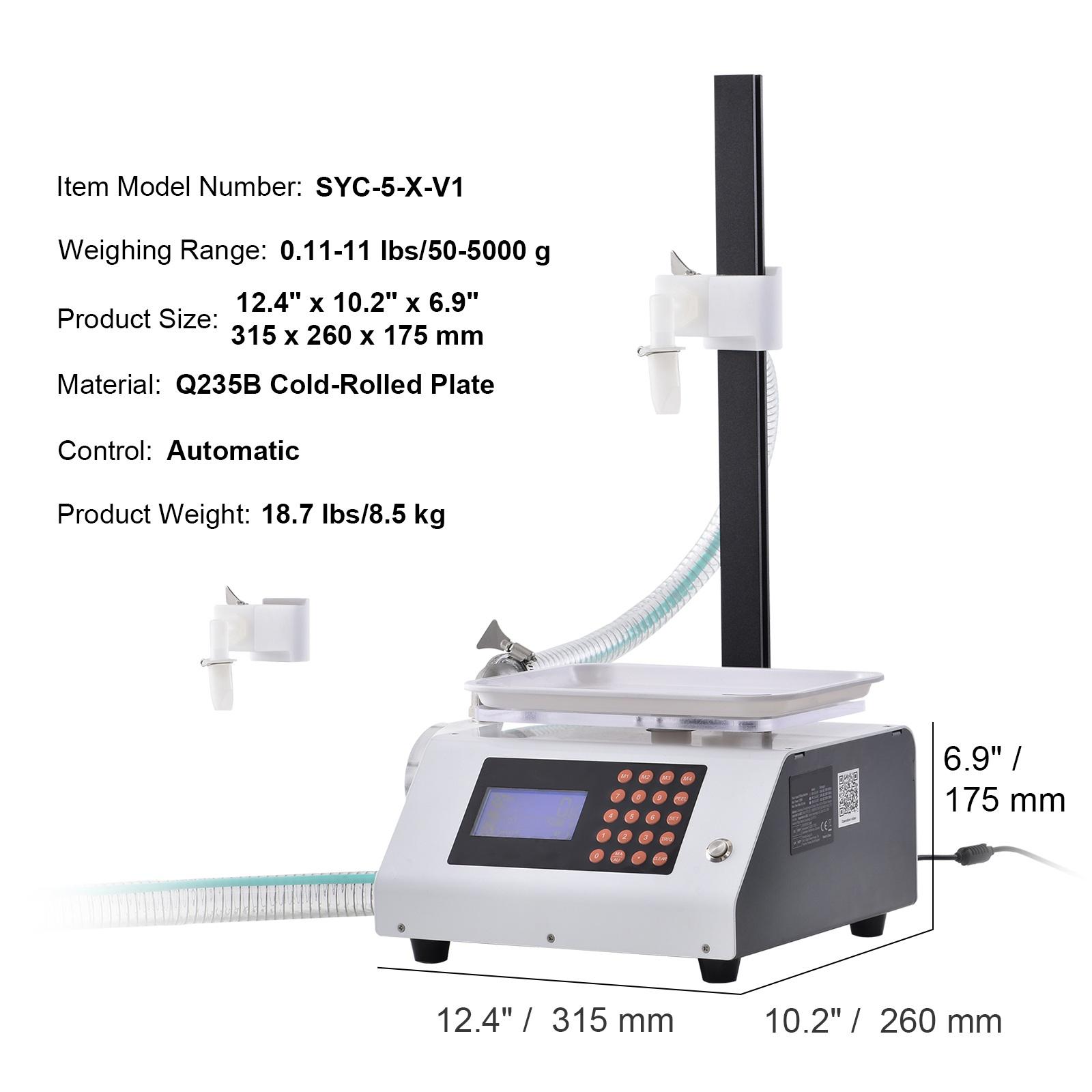 

Автоматическая машина для розлива жидкостей SucceBuy Наполнитель для бутылок Воды Шестеренчатый насос Цифровое управление для Парфюмерии Напитков Оливкового масла 50-5000г