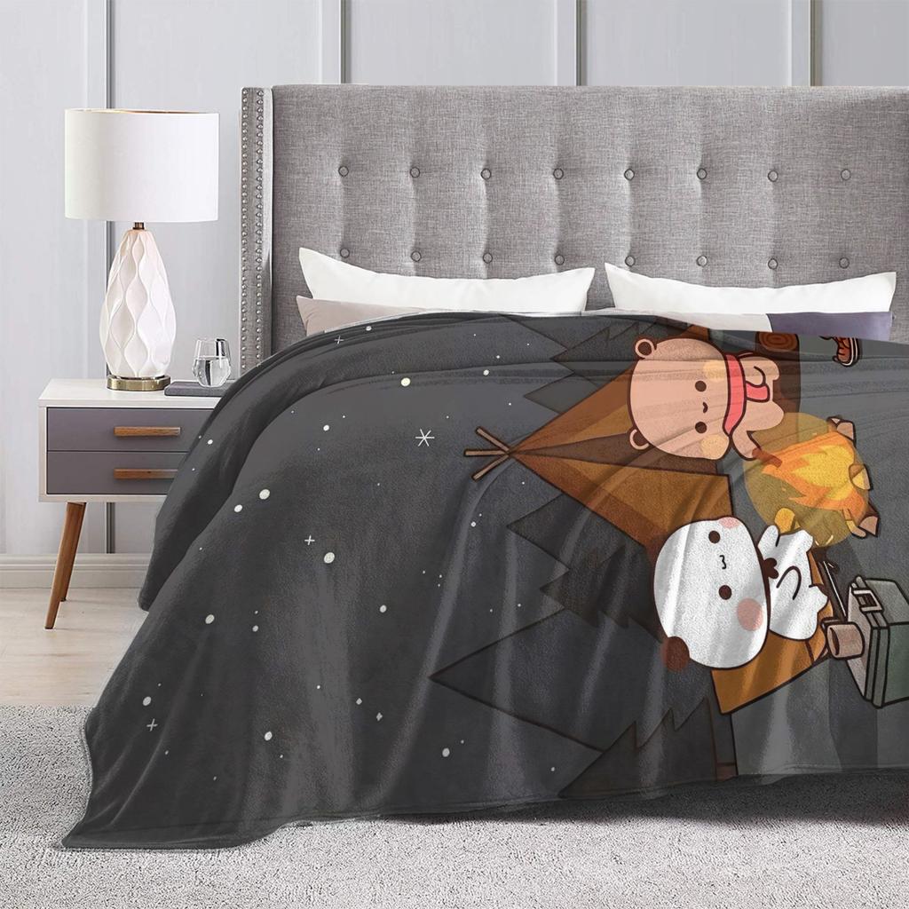 Bubu Dudu Warm Blankets Kids Plush Throw Blanket Comfortable Couch Chair Flannel Bedspread Sofa Bed Cover