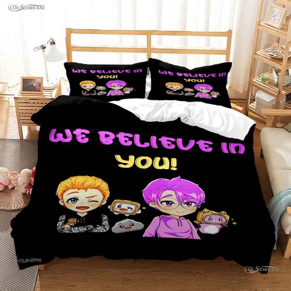 Box Cartoon Casal All Season Duvet Cover Comforter Bedding Sets Soft Quilt Cover And Pillowcases Boys Single/Double/Queen/King