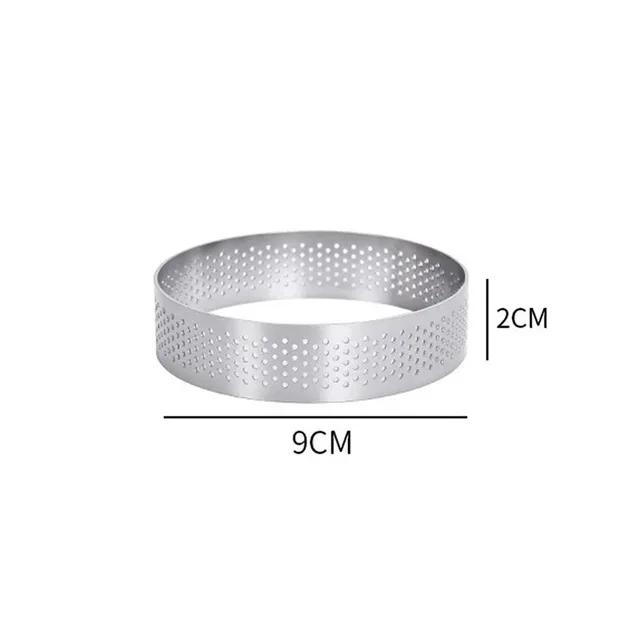 Round Stainless Steel Tart Rings 5-10cm DIY Cake/Baking Tools Biscuit/Pastry Moulds Practical for Dumpling Cutting Dessert Dishe