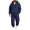 Men's Zip-Up Hoodie and Pants Set Loose Track Suit for Fall Winter