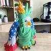 Bald Eagle Decor 3D Printed Goddess Ornament, American Flag Wings Statue, Durable Decorative Statue And of Liberty Figurine for Home Office Non-fading