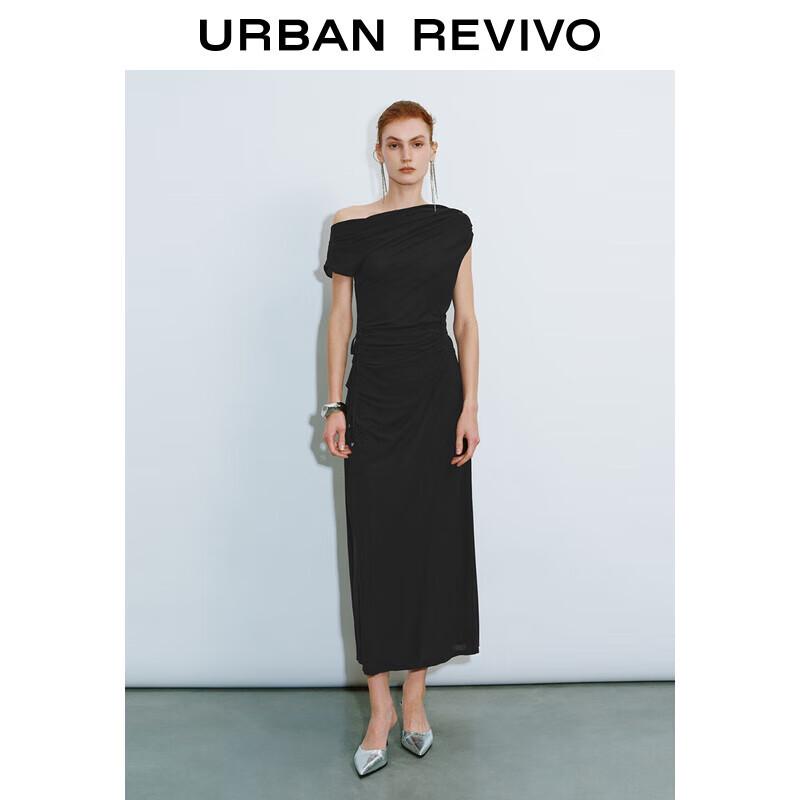 

UR Women s Pleated Off-Shoulder Slim Dress XS