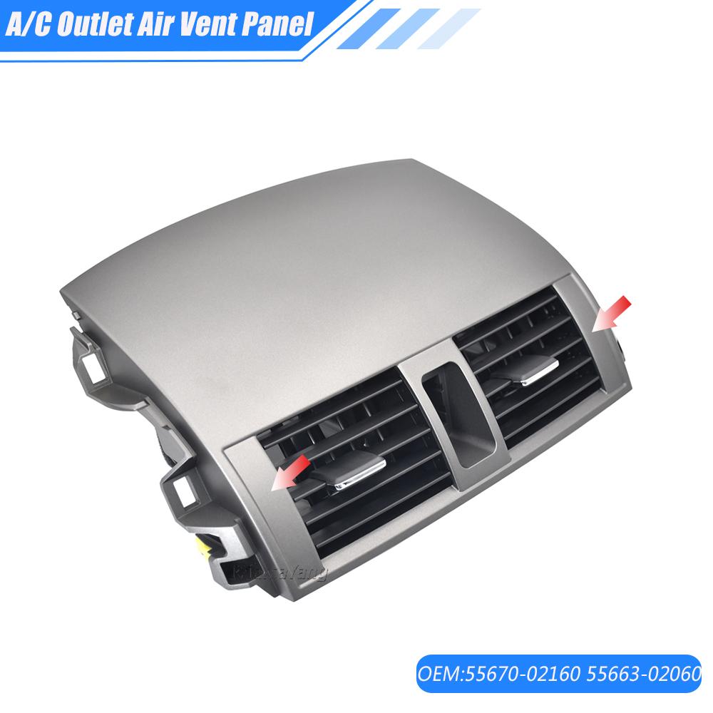 Car Middle Central Dashboard Trim Cover Strip For Toyota Corolla Altis 2009 2010 2011 2012 2013 Car Accessories Upper Side