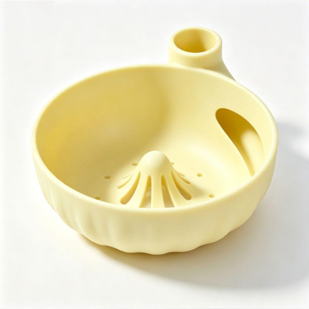 Silicone Swirling Fruit Washer Automatic Vortex Berry Rinse Basin Portable Fruit Strainer Kitchen