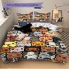 3pcs Cute Cat Patterns Bedding Set, Ideal for Home Use, Suitable for Bedroom Decor (1*Duvet Cover + 1/2*Pillowcases, No Core) yy250821202
