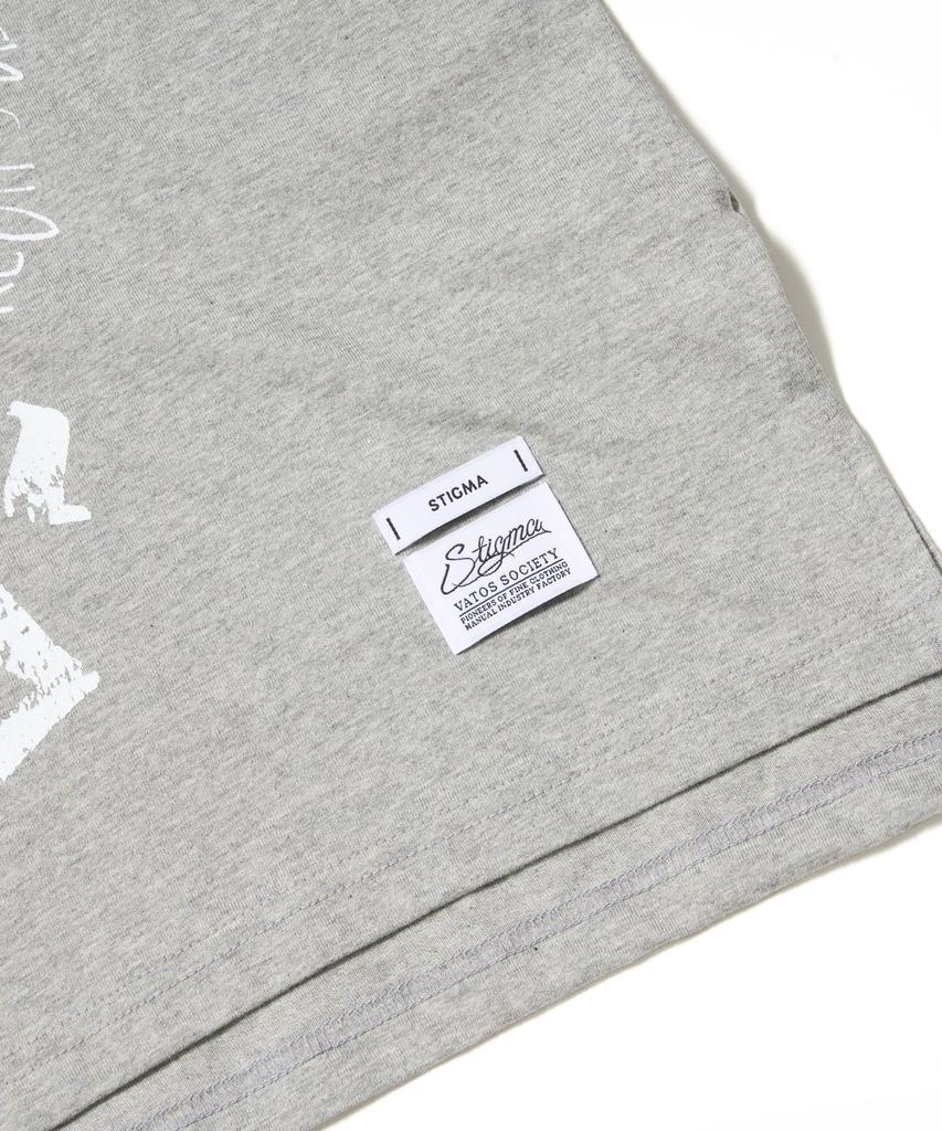 STIGMA Angel Oversized Short Sleeves T-Shirts Gray