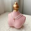 Necklace Display Stand Jewelry Earing Ring Display Chain Bust Stand Scarf Holder Mannequin Model Ornament Bedroom Decoration