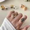 Natural Finger Rings Vintage Opening Rings Fashion Amber Open Finger Rings  Wedding