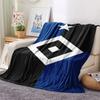 1PC Hamburger SV Patterned Flannel Blanket Suitable For All Seasons for Home Decor Warmth and Comfort Gifts Holiday Present