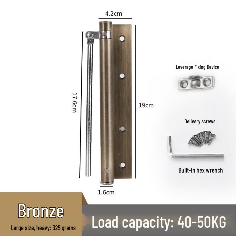 Adjustable Silent Stainless Steel Automatic Door Closer Spring for Lightweight Wooden Doors