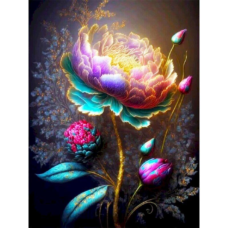 Diamond Painting Abstract Flower Full Square Drill Diamond Embroidery Sale Mosaic Flower Needlework Diy Home Decor