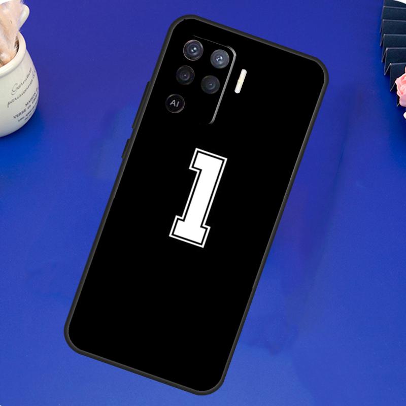 Custom Football Lucky number Case For OPPO A17 A57 A77 A78 A15 A16 A52 A72 A76 A96 A74 A94 A5 A9 A31 A93 A54S A53S A57S
