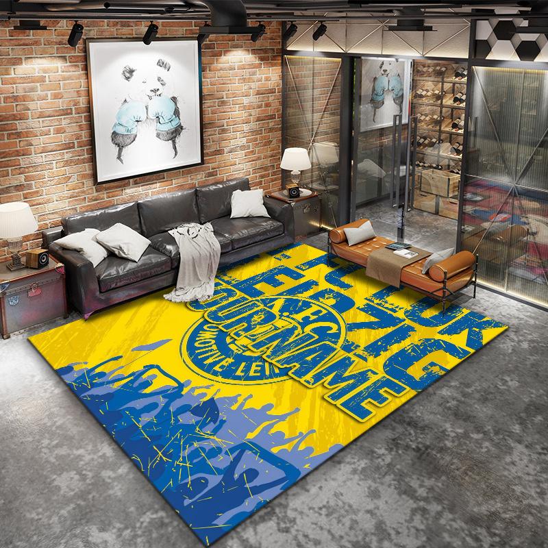 1 Fc Lokomotive Leipzig Custom Name Carpet Rug For Living Room Bedroom Home Sofa Decoration Kids Play Nonslip Floor Mat