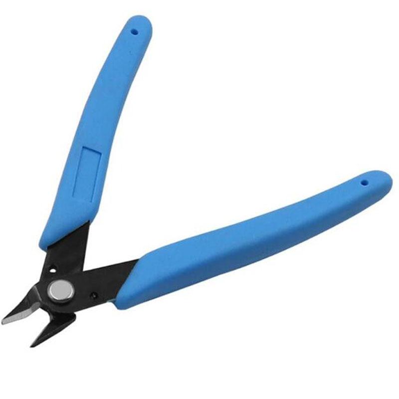 5 Inch Diagonal Cutting Pliers for Electronics Wires Jewelry Screws (Blue)
