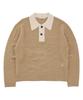 NOWANDTOMORROW Color Block Collar Pullover [3 Color]