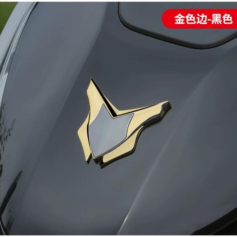 Piaggio motorcycle electric car all-metal decorative sticker 3D three-dimensional modified shield logo front windshield side logo badge