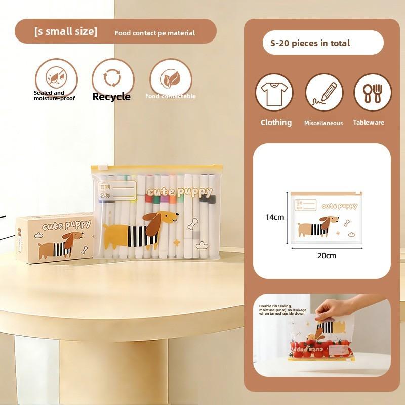 Transparent Storage Bag For Travel And Home Organization With Sealed Zipper For Baby Clothes And Toys