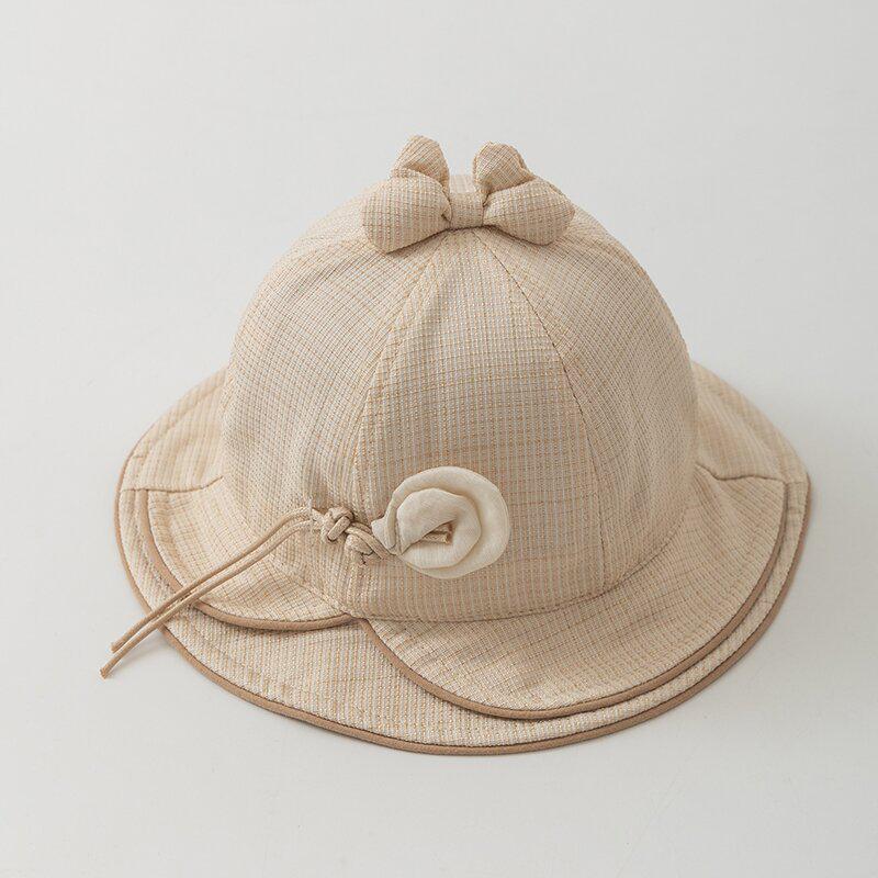 Korean Style Children's Sun Protection Lace Bucket Hat for Girls