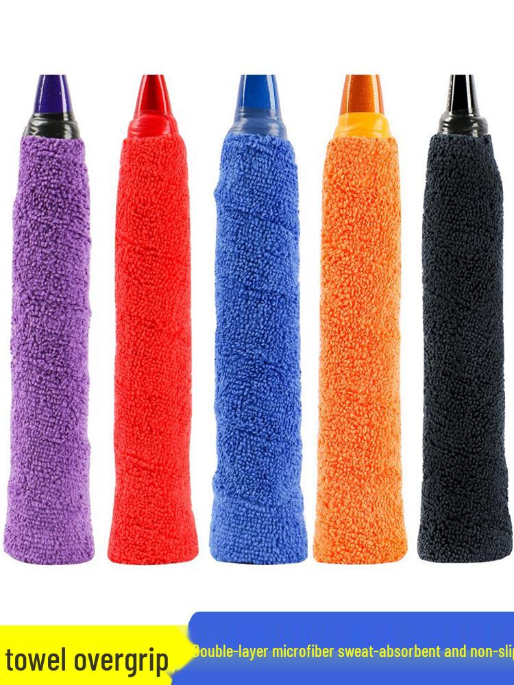 

Double Layer Microfiber Anti-Slip Sweat Absorbent Overgrip for Badminton, Tennis Rackets & Fishing Rods красный