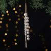 Christmas Tree Hanging Ornament with Faux Pearls Styling, Elegant Holiday Decors for Branches, Window, and Home Accents