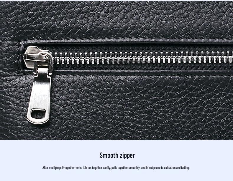 Men's Genuine Leather Large Capacity Clutch - Fashionable Envelope Bag In First Layer Cowhide